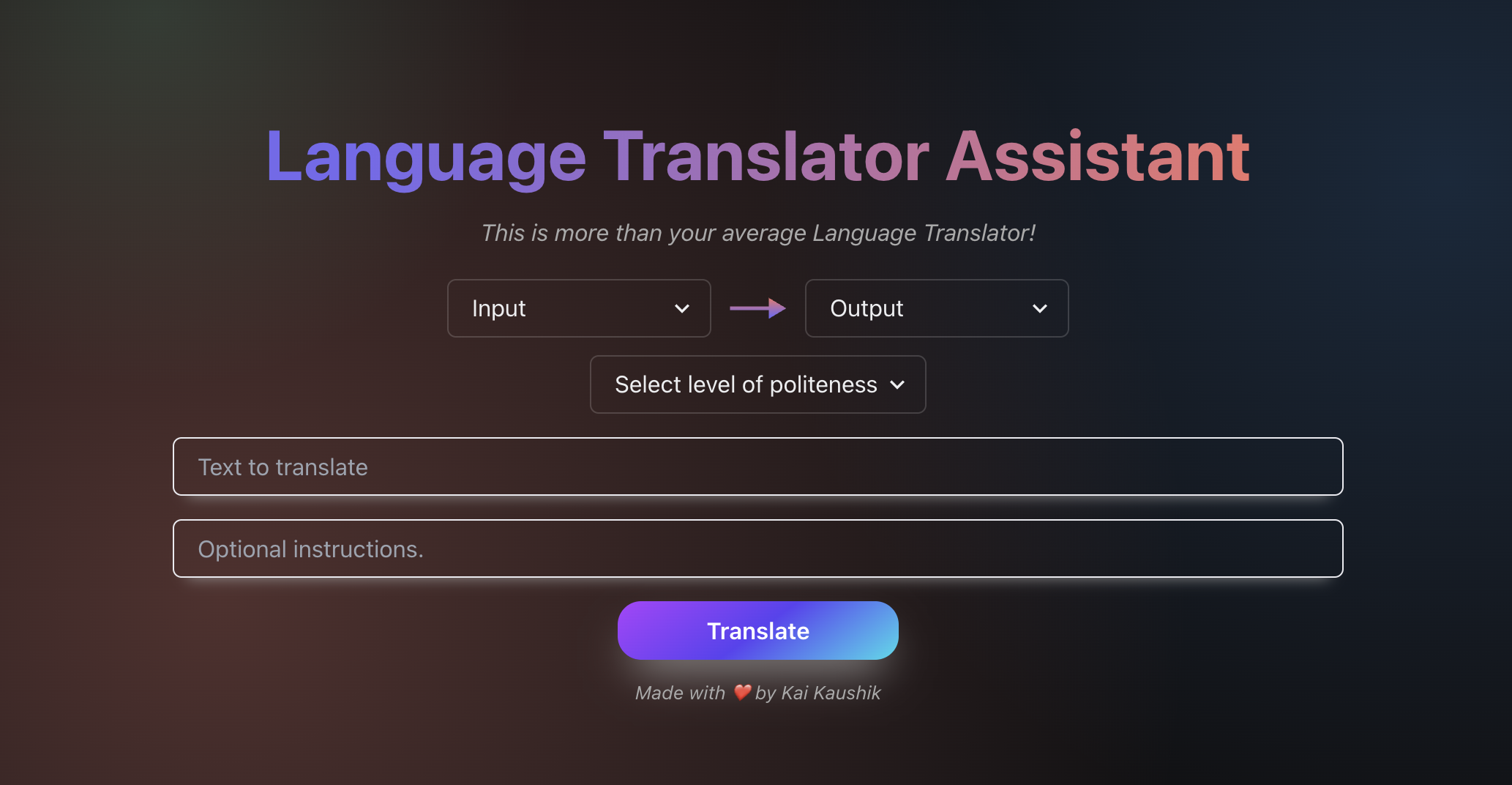 Lingo Language Translator